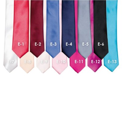 Egyszínű extra slim ballagó nyakkendő