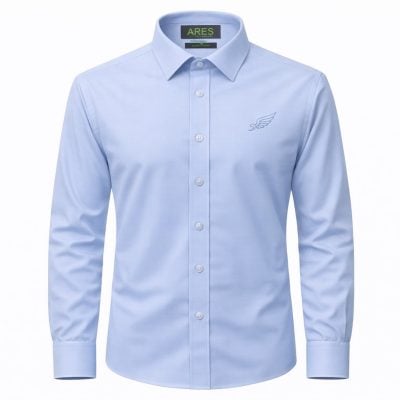 Ares ing bő (comfort fit) kék hosszú ujjú