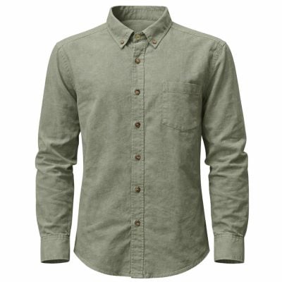 Ares ing normál (regular fit) khaki len