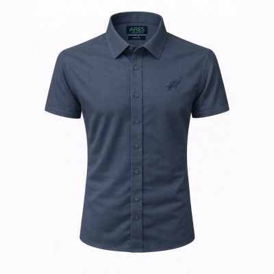 Ares ing karcsúsított (semi fit) sötétkék, rövid ujjú
