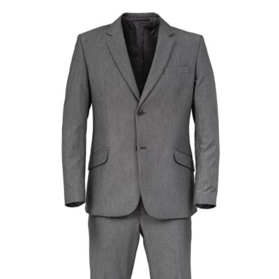 Ballagó középszürke, karcsúsított öltöny elasztikus szövetből 1751