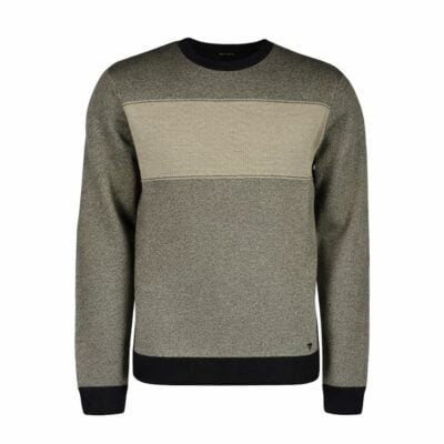 Blue Seven pulóver mellén széles drapp sáv 376508-0960