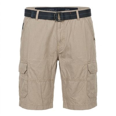 Casa Moda bermuda normál (regular fit) homokszín, apró kockás öves