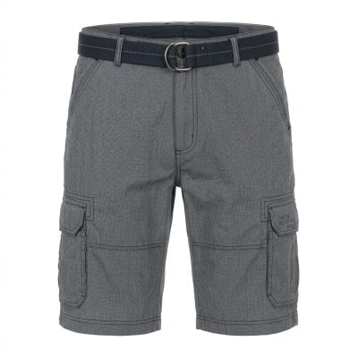 Casa Moda bermuda normál (regular fit) kék, apró kockás öves