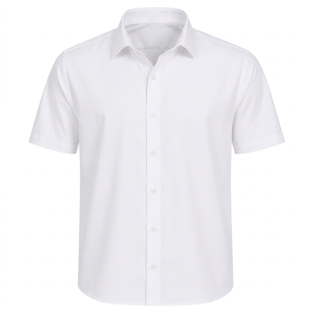 Casa Moda rövid ujjú ing normál ( comfort fit ) fehér vasalásmentes, elöl zseb
