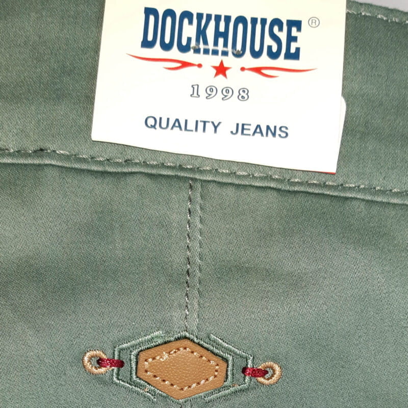 Dockhouse, zöld, tavaszi - őszi, slim fazonú nadrág