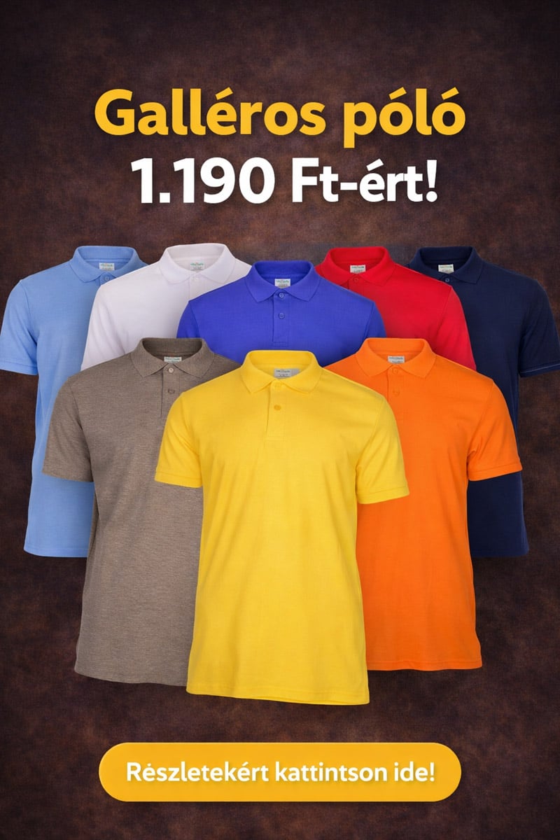 Galléros póló 1190-ért