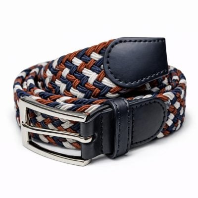 öv fehér-kék-rozsda-szürke gumis