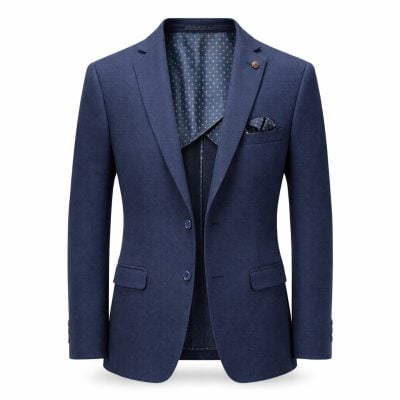 J Parker zakó karcsúsított (slim fit) sötétkék félig bélelt