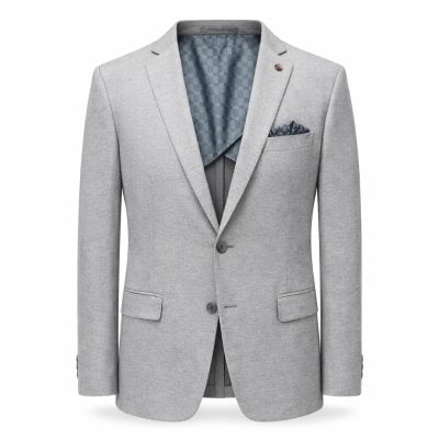 J Parker zakó normál (regular fit) világosszürke félig bélelt