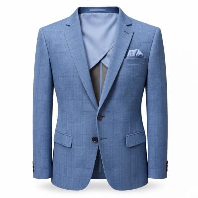 J Parker zakó karcsúsított (slim fit) kék kockás    félig bélelt