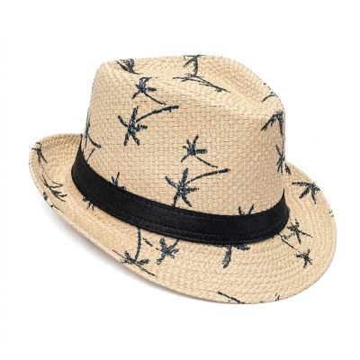 kalap normál (regular fit) drapp, pálmafás