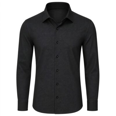 K.William ing karcsúsított (slim fit) fekete diagonál, vasalásmentes