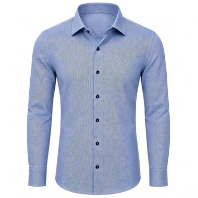 K.William ing karcsúsított (slim fit) kék diagonál, vasalásmentes