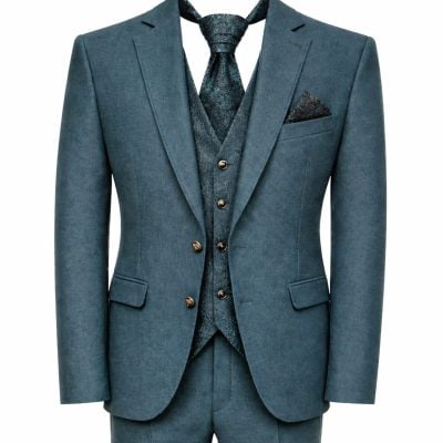 Lorenzo öltöny karcsúsított (slim fit) sötétzöld stretch, esküvői