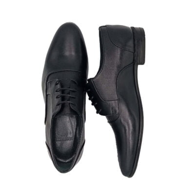 Manzetti alkalmi bőrcipő fekete
