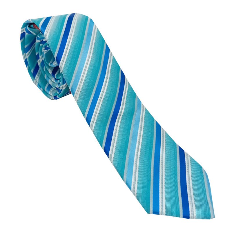 kék mikroszálas nyakkendő