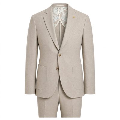 Oscar Man öltöny karcsúsított (slim fit) drapp