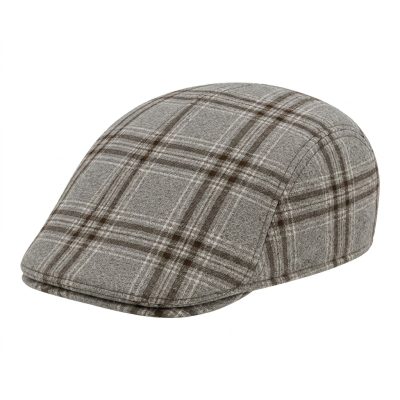 sapka normál (regular fit) szürke-barna kockás