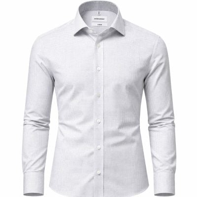 Seidensticker ing erőteljesen karcsúsított (super slim fit) sötétkék-fehér, apró kockás vasalásmentes