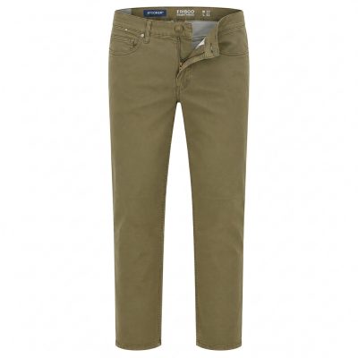 Stooker nadrág normál (regular fit) khaki pamut stretch, straight stretch