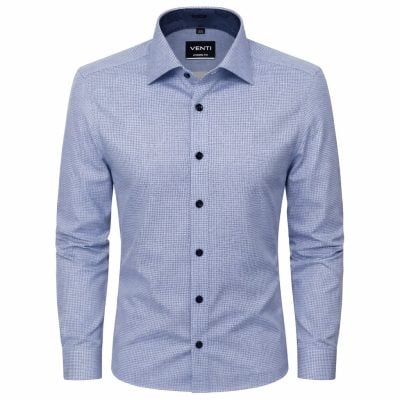 Venti ing enyhén karcsúsított (modern fit) kék, apró mintás