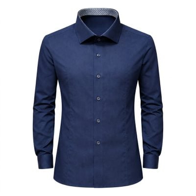 Venti ing enyhén karcsúsított (modern fit) sötétkék vasalásmentes