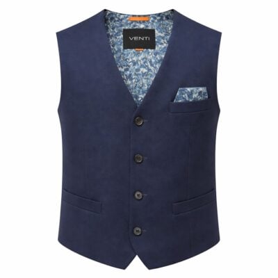 Venti modern fit sötétkék mellény 544301800 105