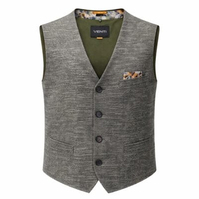 Venti modern fit szürke mellény 544192200-338